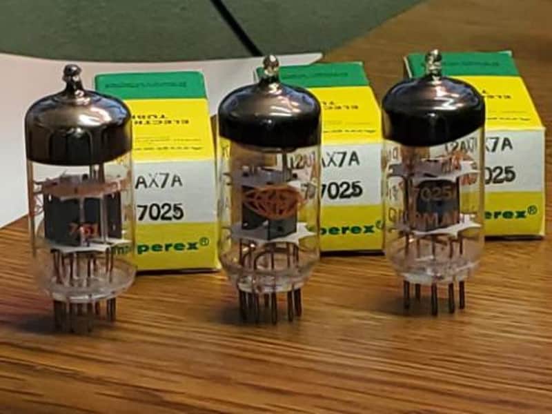 Amperex 12ax7 / 7025 NOS/NIB Military Grade (3) tube lot image 1