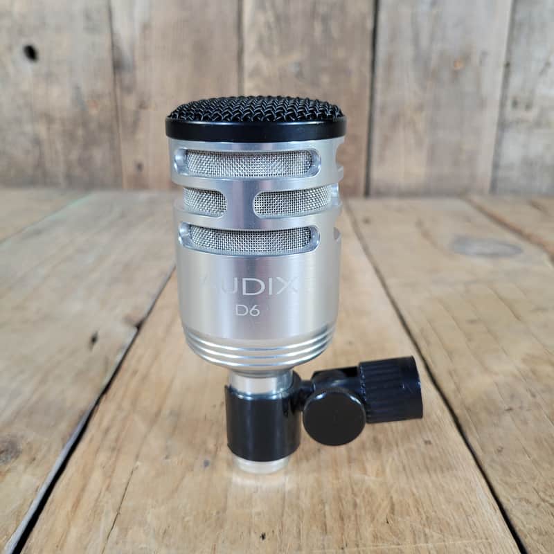 Audix D6 Silver Kick Drum Microphone w/ Clip & Bag image 1