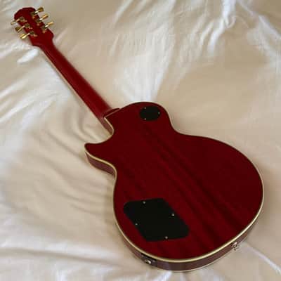 Vintage 2001 Epiphone (Gibson) Les Paul Custom Plus - Heritage Cherry Sunburst - Flame Top - Made in Korea (MIK) - Free Pro Setup image 16