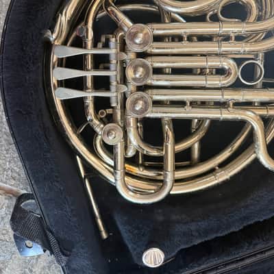 C. G. Conn 8D Silver Double French horn. Made in USA image 2