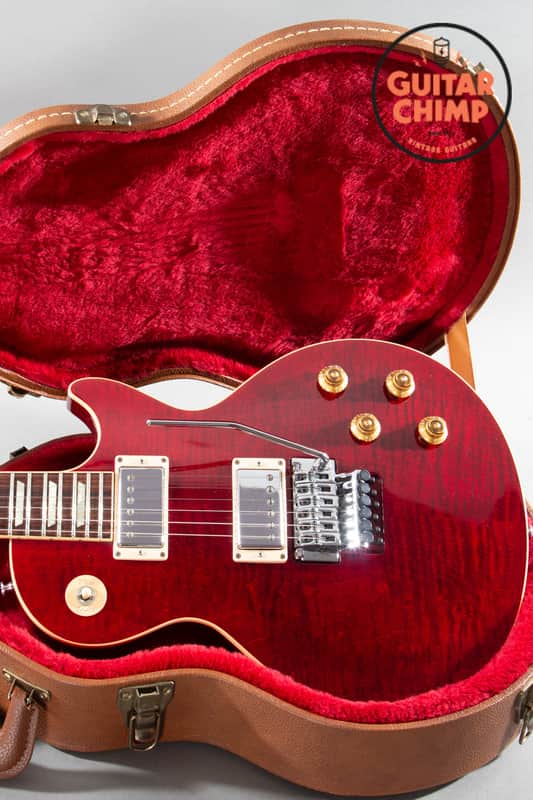2015 Gibson Custom Shop Alex Lifeson Les Paul Axcess Royal Crimson Piezo Floyd Rose w/ COA + Gibson HSC image 1