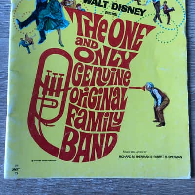 Walt Disney Tab Music of Today (1968) Easy Piano / Lyric Arrangements The One & Only Genuine Original Family Band image 1
