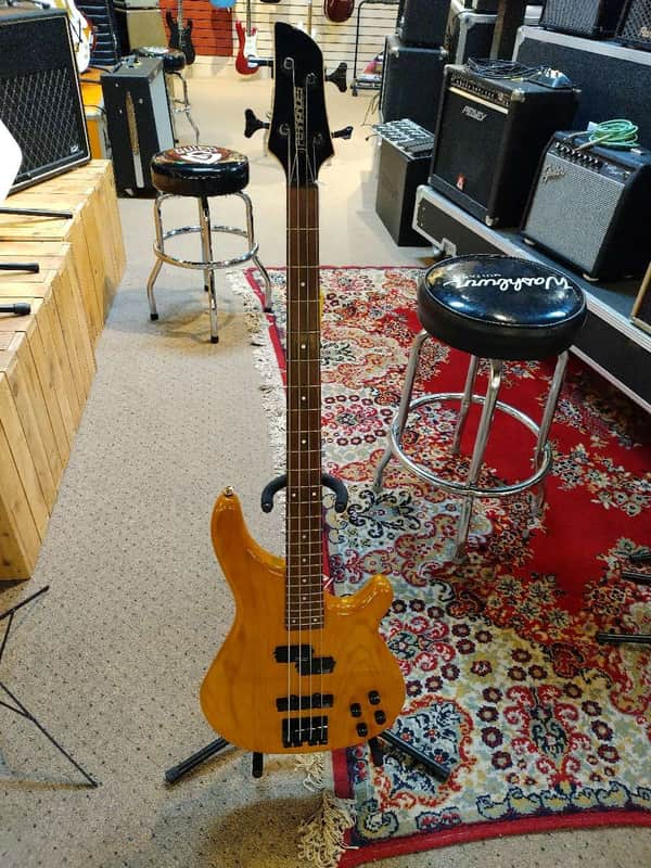Fernandes PJ 4 String Bass Natural Gig Bag Free Shipping! image 1