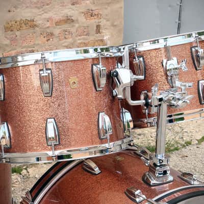 Ludwig  5pc Legacy Set  Copper Rose  24/13/14/16/18   10 & 12  Maple Classic Concert Toms image 4