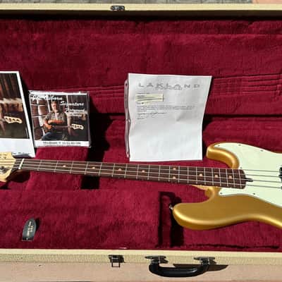 LAKLAND 1ST JOE OSBORN USA SIGNATURE MODEL BASS GUITAR MADE - LIKE NEW 1998 - Shoreline Gold image 2