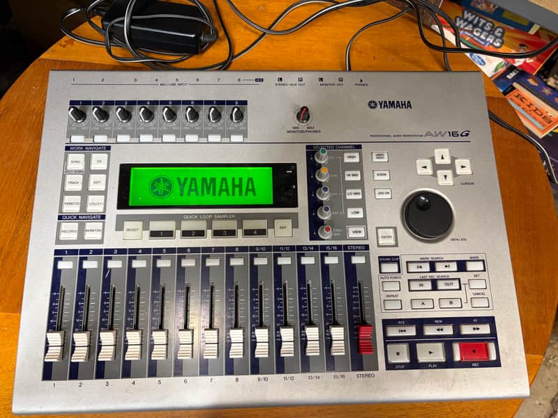 Yamaha AW16G Professional Audio Workstation 16-Track Digital Recorder 2000s - Silver image 1