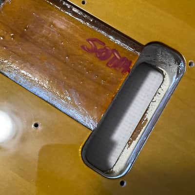 2004 USA Fender American Deluxe 50th Anniversary Stratocaster 2 Tone Sunburst 2TS Guitar Body 2 Post Tremolo Ready image 15