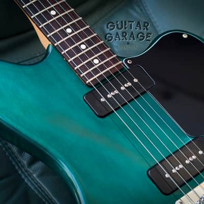 Fender Telemaster Jazzcaster Teal Green  Transparent Custom Offset guitar - USA rosewood neck image 9