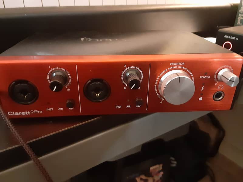 Focusrite Clarett 2Pre Thunderbolt Audio Interface 2018 - Red image 1