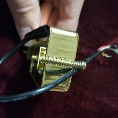 Firefly Gold Covered Humbucker- Deep Profile 10.5k Gold 4-Conductor image 4