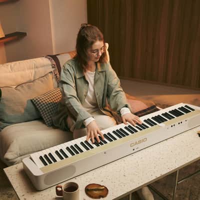 Casio Privia PX-S1100 – 88-Key Touch-Responsive Weighted Digital Piano | Ultra-Portable | Superior Sound | German Grand Tone, Bluetooth, Casio Music Space App | Mellow Beige image 5