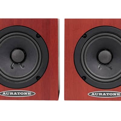 Auratone 5C Active Super Sound Cube Pair, Woodgrain #VKA0405/6 (Used) image 2