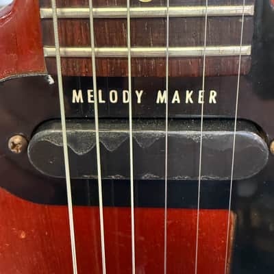 Immagine Gibson 1965 Melody Maker Vintage Electric, Cherry with Gig Bag - Pre Owned - 14