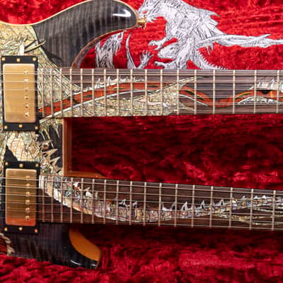 PRS Paul Reed Smith 20th Anniversary Double Neck Dragon 2005 Whale Blue image 18