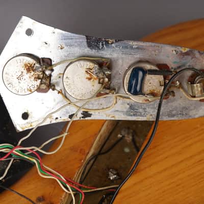 Fender Jazz Bass Body - 1976 - Neck Plate - Hardware - Natural image 7
