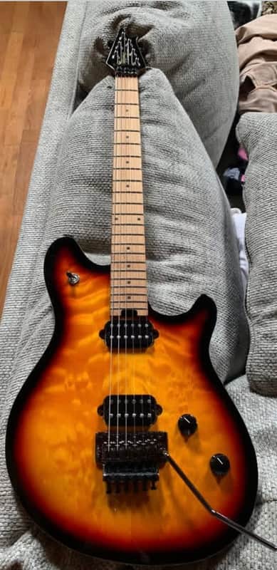 EVH Wolfgang Tobacco Sunburst, Dimarzio Clip-Lok Strap, Gig Bag image 1