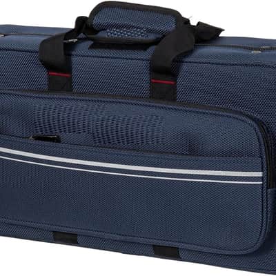 Bb Trumpet Foam Case | Lightweight Blue Gig Bag with Structured Exterior, Plush Interior & Storage Pockets image 1