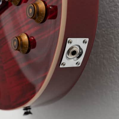 Vintage V100TWR Reissued Series Single Cut 2010s Trans Wine Red image 11