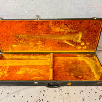 1960's Gibson Square-Rectangle Les Paul Case Yellow-Gold Interior 1968-1969-1970 Vintage image 7