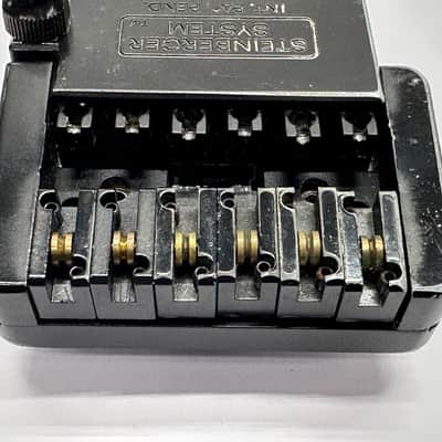 Original Vintage USA Steinberger Guitar S-Trem Tremolo Bridge 1980s Black image 3