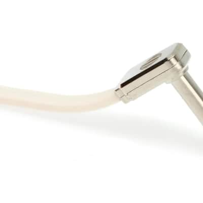 6” Flat Ribbon Patch Cable 3-Pack - White - Optimizing Your Pedalboard Layout & Routing Space with Superior Design and Quality - Multi-Shielded Signal-Preservation Low-Handling Noise Built to Last image 4