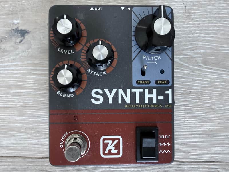 Keeley Synth 1 Reverse Attack Fuzz Wave Generator 2019 - Present - Grey / Red / Blue image 1