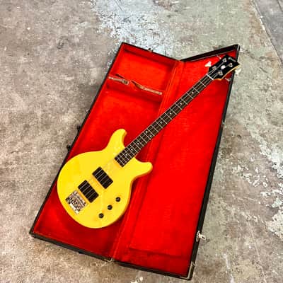 Greco TVB-65 Les Paul double cut EB-0 bass c 1989 - TV Yellow original vintage MIJ Japan image 6