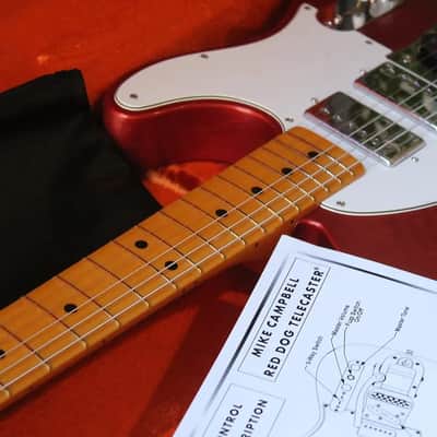 FENDER Stories Collection Mike Campbell Red Dog Telecaster, Maple Fingerboard, Red Dog Red, HARDCARE, 3, 90 KG image 18