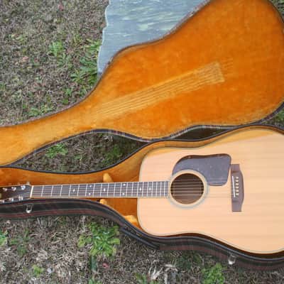 Takamine Elite TW-40 Dreadnought Size Guitar 1974 Natural | Reverb