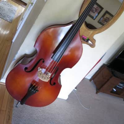 Anton Richter 1/2 Size Upright Bass Natural w/ Accessories image 1