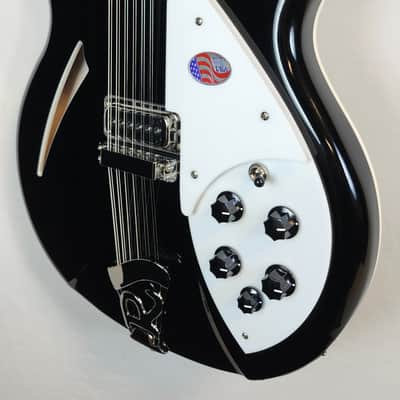 Rickenbacker 360 Jetglo 12-String Semi-Hollow Guitar, Stereo, HSC image 6