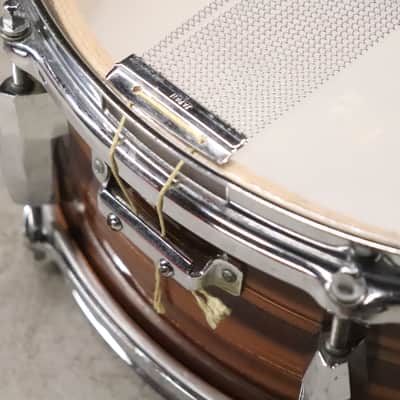 Pearl 5.5x14" 8-Lug Tiger Eye Pearl Snare Drum Vintage 1960's MIJ image 12