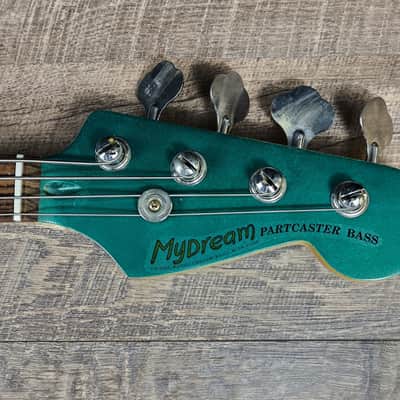 MyDream Partcaster Custom Built - Light Relic Sherwood Green JBass EMG image 4