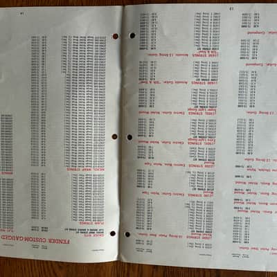 Fender Price List 1971 - Actual Fender musical Instrument Price List from 1971. It lists EVERYTHING Fender sold at that time with prices. image 3