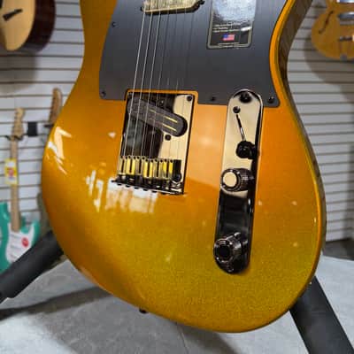 Fender 75th Anniversary American Ultra II Telecaster Electric Guitar - Liquid Gold w/OHSC + FREE $299 Plek & Setup #667 image 3