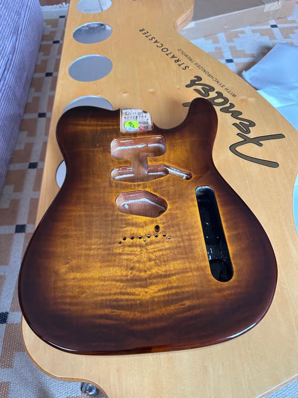 Fender American Ultra Telecaster Body Tigers Eye Flamed Top 2026 image 1
