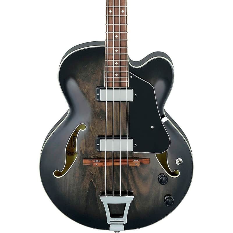 Ibanez AFB200TKS AFB Artcore 4-string Hollowbody Bass, Transparent Black Sunburst image 1