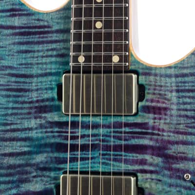 Tom Anderson Guitarworks Angel - Ultraviolet Blue with Binding image 9