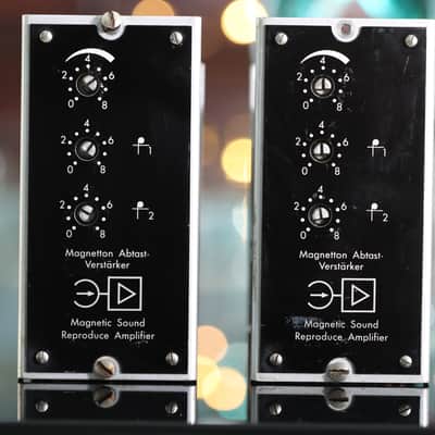 Klangfilm V073 Tube Preamp Magnetic Sound Reproduction Amplifier Pair image 1