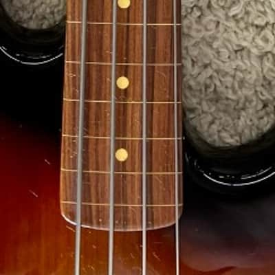 Fender  Jaco Pastorius Jazz Bass, Fretless, Pau Ferro board, 3-Color Sunburst image 9