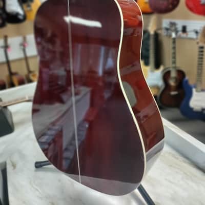Washburn DFBDA Deep Forest Burl Dreadnought Acoustic Guitar 2022 Amber Fade image 12