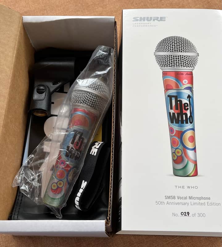 Shure Shure SM58 The Who 50th Anniversary Microphone Mic New in Box 29 of 300 image 1