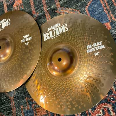 Paiste 14" Rude Cymbal Hi-Hat (Pair) image 3