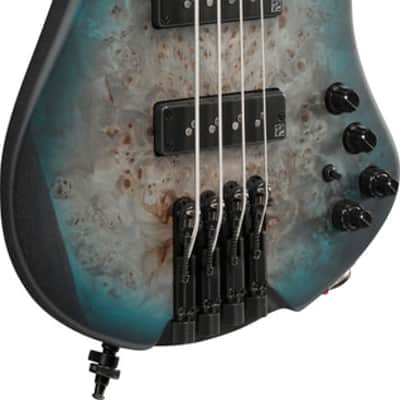 Ibanez EHB Ergonomic Headless Bass 4 String w/Bag - Cosmic Blue Starburst Flat (EHB1500CTF) image 2