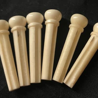 Martin Real Bone Bridge Pins MOP Abalone Inlays For Series  D18 Martin Guitar & Many Other Guitars image 4