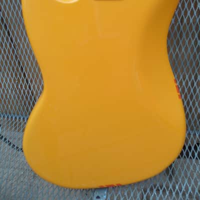 1969 Fender Mustang Custom Orange with racing stripes Excellent image 11