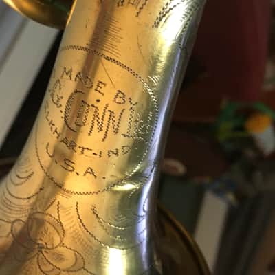 SUMMER DEAL CONN 80A 1923 GOLD PLATE CORNET STENBERG NEEDS SOME CLEAN UP SOLDER AREAS VALVES SEEM  GOOD PLAY DECENT GOLD PLATE WEAR NOT PERFECT image 1