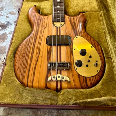 Alembic Distillate Bass 1981 - Zebra Wood original vintage USA image 3