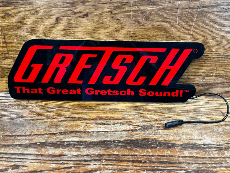 Gretsch Plexiglas Light Up Logo Sign official image 1