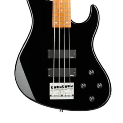 Sadowsky MetroExpress 24-Fret Modern Bass, Roasted Maple Fingerboard, 4-String - Solid Black High Polish image 2